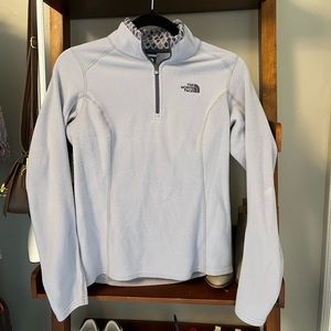 North face fleece, violet pull over, XS